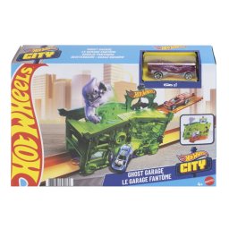 Set de joaca Hot Wheels City Garajul Fantoma cu masinuta inclusa