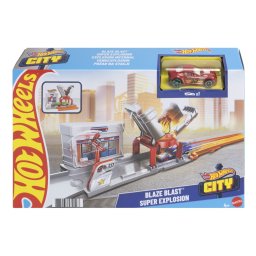 Set de joaca Hot Wheels City Super Explozie cu masinuta inclusa