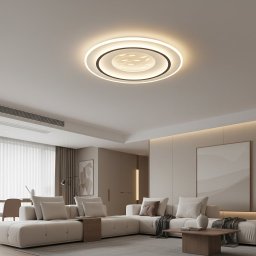 Lustra LED LINEA 125W cu telecomanda, 50 cm, dimabila, neagra