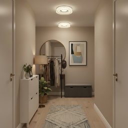 Lustra LED MARU Petito 29W, 20 cm, lumina reglabila, alb, metal si cristal