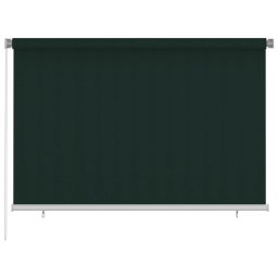 Jaluzea rulou de exterior, verde închis, 220x140 cm, HDPE GartenMobel Dekor