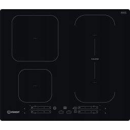 Plita incorporabila Indesit IB 65B60 NE, Inductie, 4 zone de gatit, 59cm, Negru