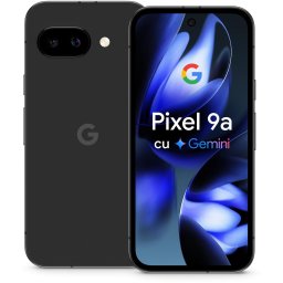 Telefon mobil Google Pixel 9a, 6.3 inch, 128GB, 8GB RAM, 5G, Dual SIM, Obsidian