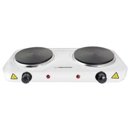 Plita electrica Esperanza EKH010W 2000W 2-zone, Alb