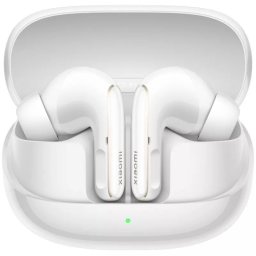 Casti In-Ear Xiaomi Buds 5 Pro BT, Wireless, Bluetooth, ANC, ENC, Autonomie 38h, 2.1Mbps HiFi, Harman AudioEFX, Alb