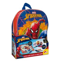 Joc LISCIANI Set jocuri cu ghiozdanel - Spiderman, Edu Class, Rosu, 4 ani+