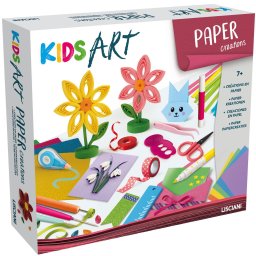 Set creativ LISCIANI KIDS ART - Decoratiuni din hartie, Quilling, 7 ani+