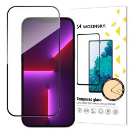 WZK - Folie protecție ecran din Sticlă securizată - compatibil cu Apple iPhone 15 Plus - Full Glue, Case Friendly - culoare Negru