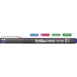 Liner pentru desen tehnic ARTLINE, varf fetru 0.1mm - albastru