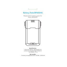 Acumulator Tesla BP500HS | 2500mAh, Stație Portabilă