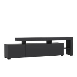 Beliz Forme comoda TV cu lumini LED, melamina 18mm, 192x53x37 cm, 3 usi, antracit - Verificat A · Re-Bloom
