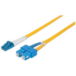 Intellinet Fiber optic patch cable LC-SC duplex 2m 9/125 OS2 singlemode