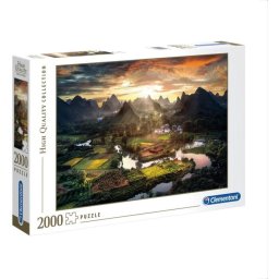Puzzle 2000 elementów HQ Chiński pejzaż