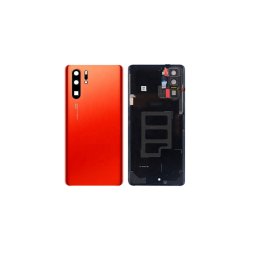 Capac Baterie Huawei P30 Pro Cu Geam Camera Orange(Amber Sunrise)