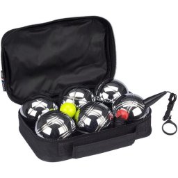 Set Joc Petanque GET & GO 6 Bile Oțel Cromat 73mm 720g