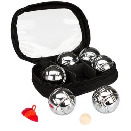 Set Mini Joc Petanque GET & GO 6 Bile Oțel Cromat 32,8mm