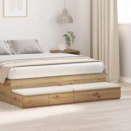 Sertare pentru pat Stejar Artizanal 140 x 36,5 x 16,5 cm GartenMobel Dekor