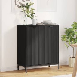 Bufet Negru 69,5 x 33 x 82 cm Lemn compozit GartenMobel Dekor