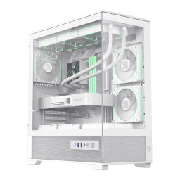 Carcasa PC Gamemax VISTA 2 AW, Mid-Tower, Panou lateral sticla securizata, 3 ventilatoare ARGB PWM