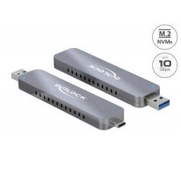 HDD Rack Delock Carcasă externă pentru M.2 NVME PCIe SSD cu USB Type-C™ și de Tip-A