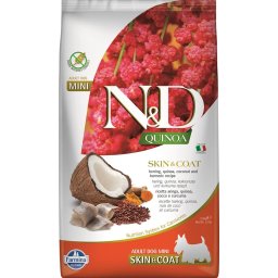 FARMINA N&D Quinoa Hrana dietetica pentru caini de talie mica, cu hering si nuca de cocos 2,5 kg