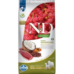 FARMINA N&D Quinoa Skin&Coat Duck&Coconut Adult 7 kg Hrana uscata caini, cu rata, quinoa si cocos