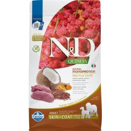 FARMINA N&D Quinoa Dog Adult Medium&Maxi Skin&Coat Venison & Coconut 2,5 kg pentru rase medii si mari