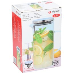 Carafa cu capac si filtru pentru ceai