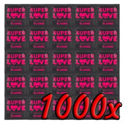 SuperLove Premium Latex Condoms Classic 1000 pack