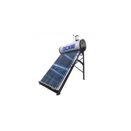 Panou solar nepresurizat 120 litri cu 12 tuburi vidate, GOBE Plus, pentru preparare apă caldă menajeră, termosifon, rezervor inox, vas flotor 5 litri