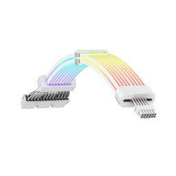 Cablu Sursa Gamemax Modular cable, 12VHPWR, 3x 8-PIN VGA, ARGB, Alb