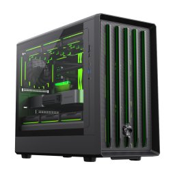 Carcasa PC Gamemax CLAW 360 BK, Micro Tower, 4 ventilatoare ARGB/PWM, USB Type-C Gen 2