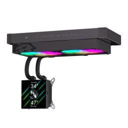 Cooler CPU Gamemax, 240mm, LCD, ARGB