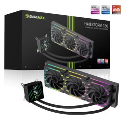 Cooler CPU Lichid Gamemax, 360mm, Ecran LCD, ARGB