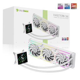 Cooler CPU Gamemax, 360mm, LCD, ARGB, Alb