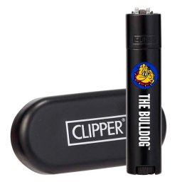 Clipper Bricheta metalica The Bulldog negru mat + Cutie cadou