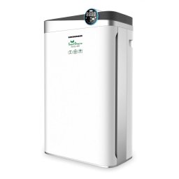 Purificator de aer Heinner Forest Breeze Sense 488 HPA-488WIFI, CADR 488 m³/h, filtru HEPA H11 + lampa UV, WIFI, ionizare, Auto, Sleep, 4 viteze, 85W, 3458 m², alb