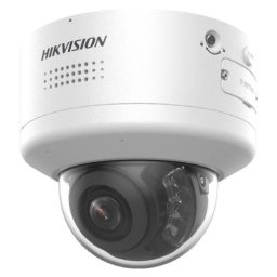 Camera IP Dome PTRZ Hikvision, 4K 8MP, ColorVu, lentila motorizata 2.8 - 12 mm, IR 40m, lumina alba 40m, difuzor, microfon, alarma, IP66, IK10 - DS-2CD2787G2H-LIPTRZS2U/SL(2.8-12MM)