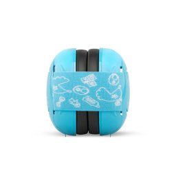 Casti antifonice pentru bebelusi, ofera protectie auditiva de la 0+ luni, 2 bentite reglabile, SNR 25, albastru, Schallwerk Mini+ Baby Blue