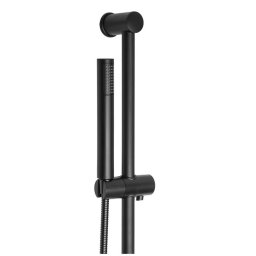 Set de dus cu bara, 1 functie, para dus de mana, negru mat