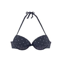 LASCANA Sutien costum de baie bleumarin / alb