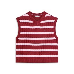 TOMMY HILFIGER Pulover roz / roșu burgundy