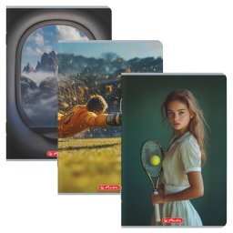 Caiet A4, 80 file, Herlitz Megamix, hartie 70g/mp, FSC