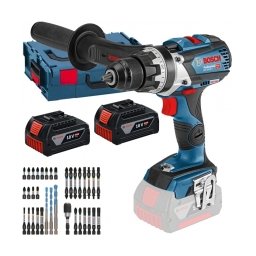 Bosch - GSR 18V-110 C - Masina de gaurit si insurubat cu 2 acumulatori si incarcator, Li-Ion, 18 V, 5 Ah, 110 Nm, valiza speciala, accesorii