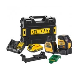 DeWalt - DCE088D1G18 - Nivela laser cu linii, 30 m, +/-0.3 mm/m, 2 linii laser, fascicul verde, suport perete, valiza speciala