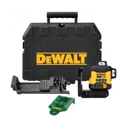 Dewalt - DCLE34031N - Nivela laser cu linii, 40 m, +/-0.3 mm/m, 3 linii laser, fascicul verde, proiectie 360 grade, suport perete, valiza plastic
