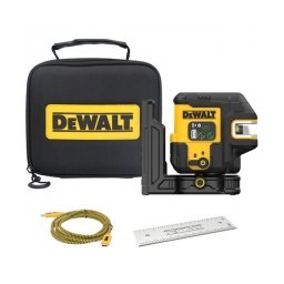 Dewalt - DCLE14251GB - Nivela laser cu linii si puncte, 2 linii laser, 30 m, 5 puncte laser, 45 m, +/-0.3 mm/m, suport perete, geanta textila
