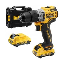 Dewalt - DCD706D2 - Masina de gaurit si insurubat cu percutie cu 2 acumulatori, Li-Ion, 12 V, 2 Ah, 57.5 Nm, motor fara perii, led iluminare, valiza speciala