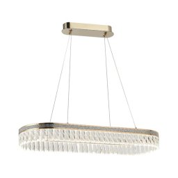 Candelabru LED din cristal dimabil suspendat pe cablu THALIA LED/50W/230V 3000-6000K + telecomandă