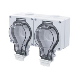 Solight 5B352 - Priză dublă pentru medii umede 230V/16A IP66